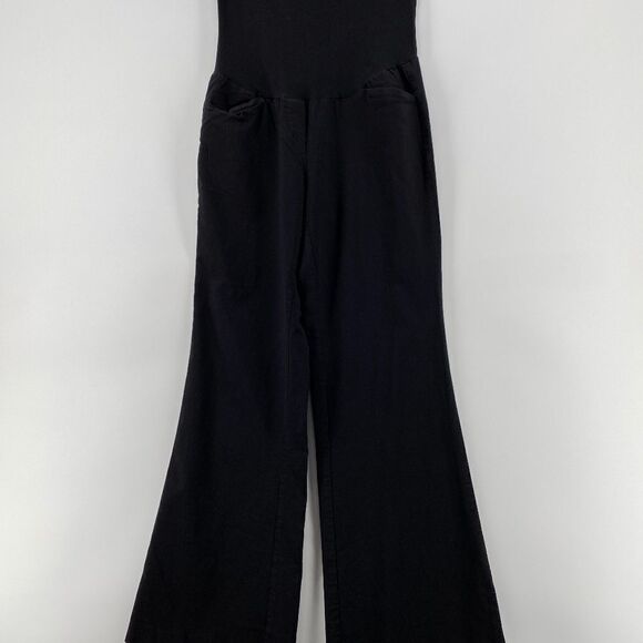 Motherhood Pants Women's Size small Maternity Pull-on Side Pockets Black Vintage - Picture 1 of 10